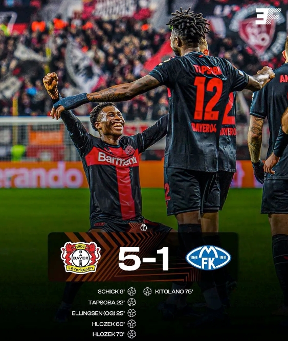 勒沃庫森全勝晉級(jí)！歐聯(lián)杯16強(qiáng)門票已拿下